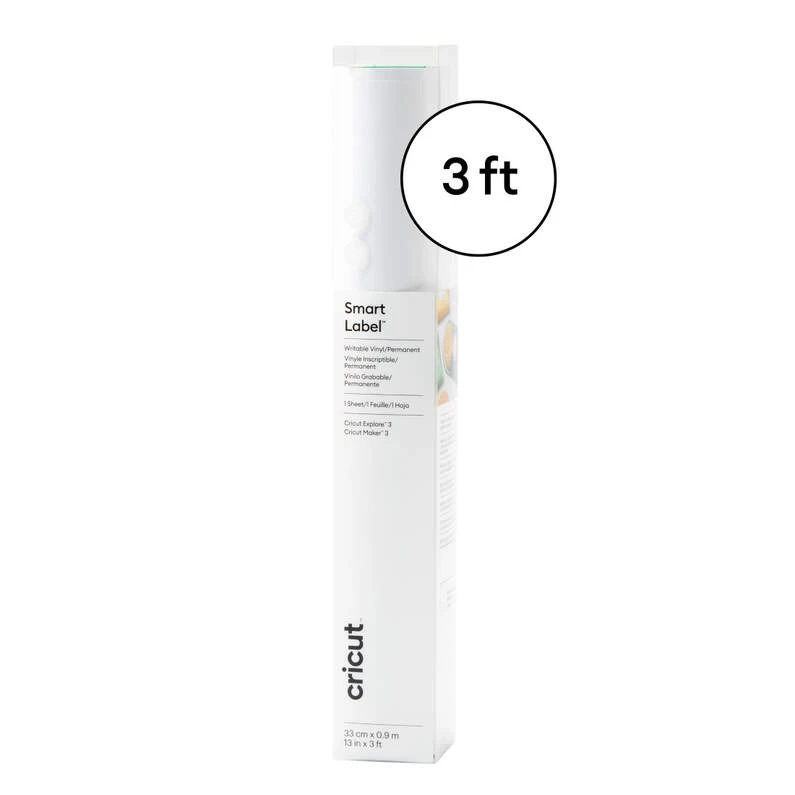 Smart Label™ Writable Vinyl – Permanent, White (3 ft) original