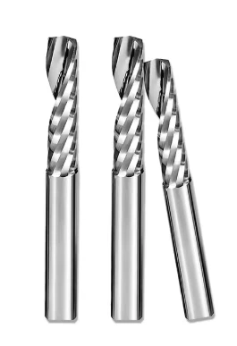 1pcs Single Flute Spiral Cutter CNC End Mill Carbide Router Bit