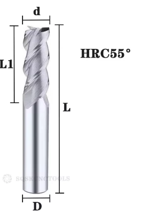 CNC aluminum milling mill carbide 4F